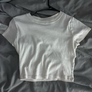 Hollister White Crop Top